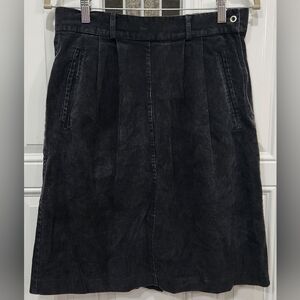 Eddie Bauer black corduroy skirt women's size 14